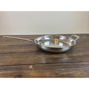 Cuisinart 12" Stainless Steel Open Skillet With Helper Handle 722-30H No Lid